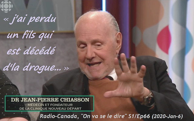 SRC, On va se le dire S1Ep66 (or 65??), J.-P. Chiasson (2020-Jan-6)
