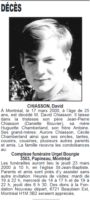 La Presse - Décès, prières, remerciments, c23 (2000-Mar-21)