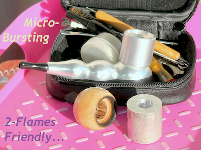 2-Flames Alu Top for Egzoset's Customized VG Pipe - Compact setup (2018-Dec-23)