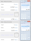 Hole & Disc Volume Calculation