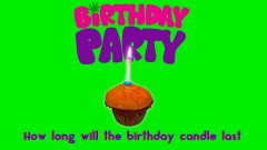 mn bd How long will the birthday candle last