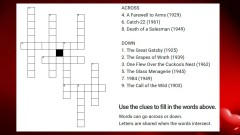 Criss Cross Word Puzzle