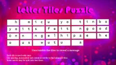 Letter Tiles Puzzle