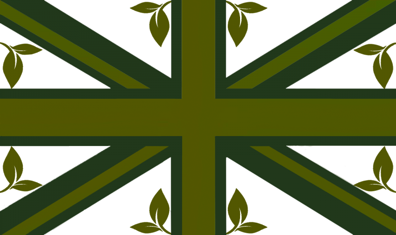 union-jack olive wiv leaf